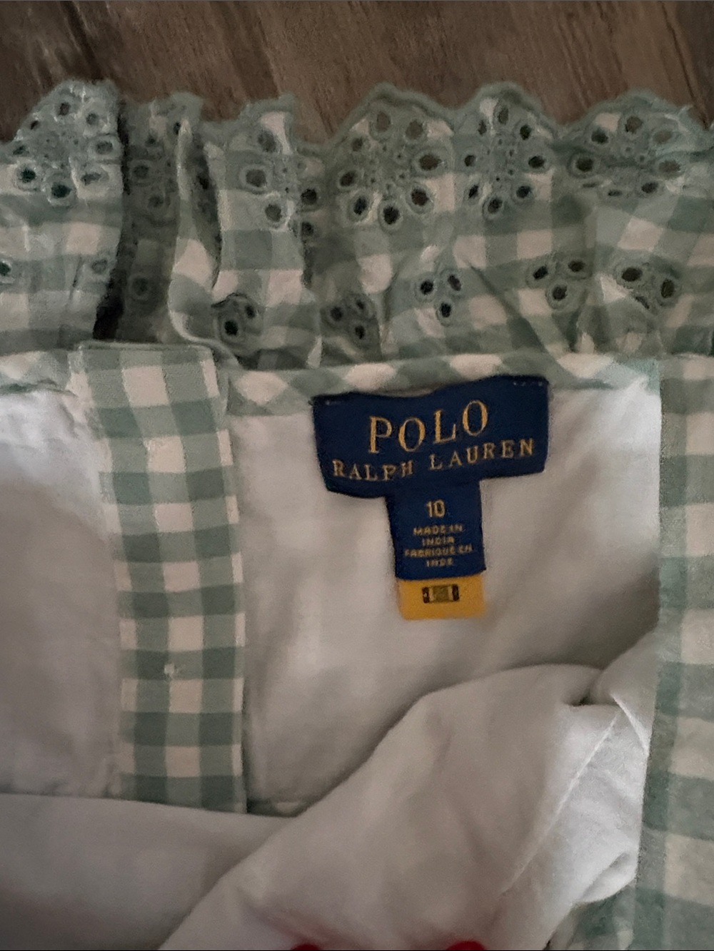 Ralph Lauren girls Mint checkered dress - size
10 - Picture 3 of 4